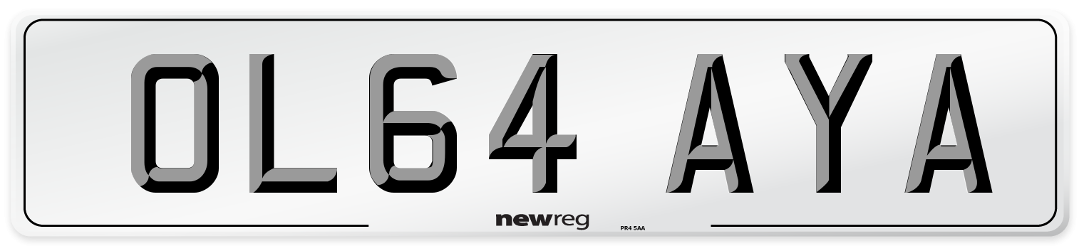 OL64 AYA Number Plate from New Reg